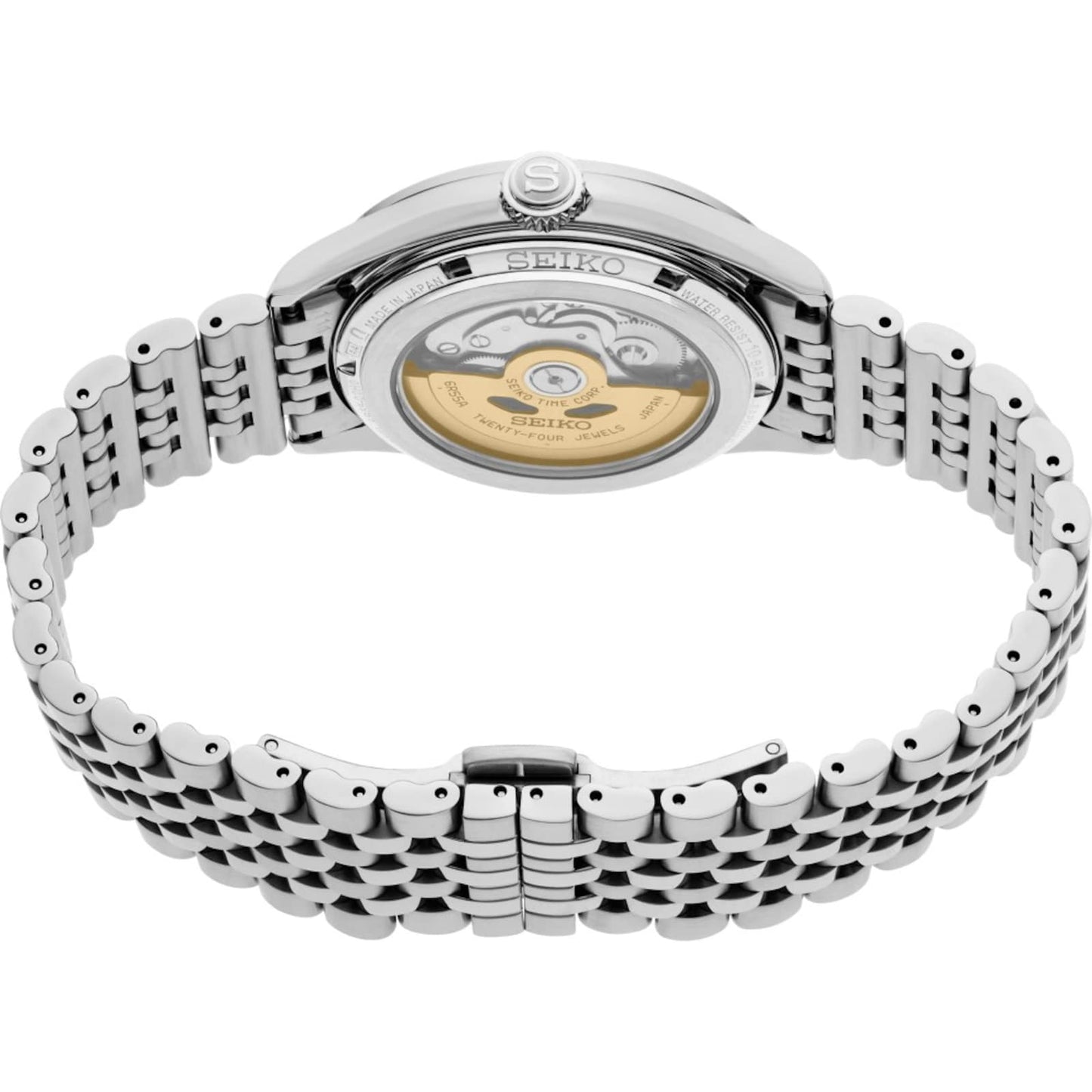 Seiko Presage Shiroiro Salmon Classic Series Stainless Steel Men's Watch SPB467J1