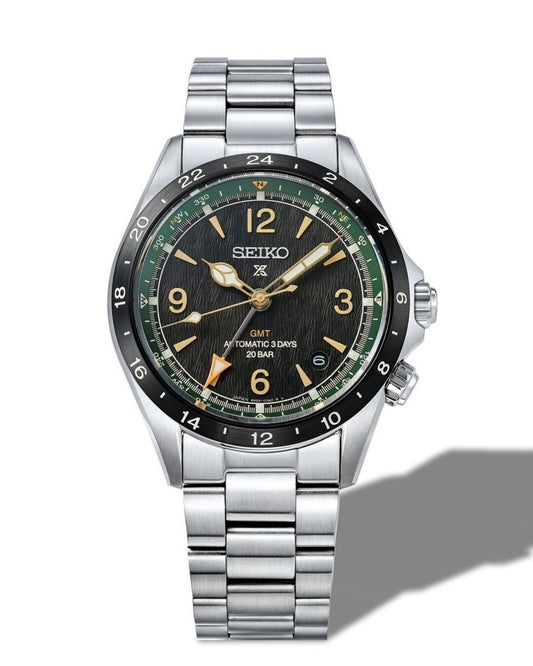 Seiko Prospex Alpinist GMT Asia LE 'Hornbills' Men's Stainless Steel Strap Watch SPB493J1