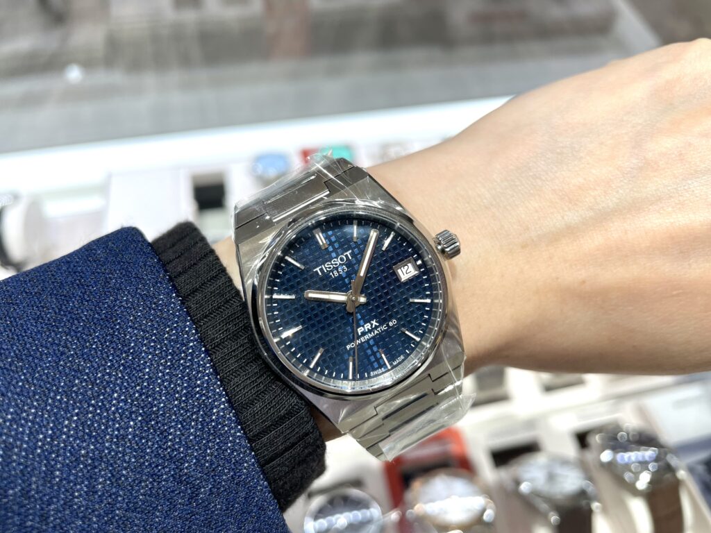 Tissot Swiss Made PRX Powermatic 80 35mm Automatic Blue Ladies' Stainless Steel Watch T137.207.11.041.00