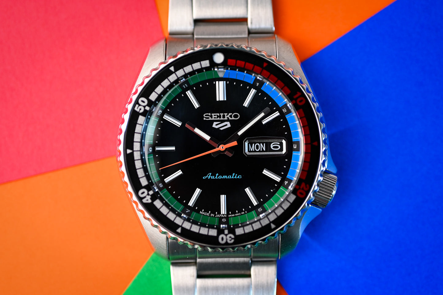 Seiko 5 100M X Regatta Timer Special Edition Automatic Watch SRPK13K1
