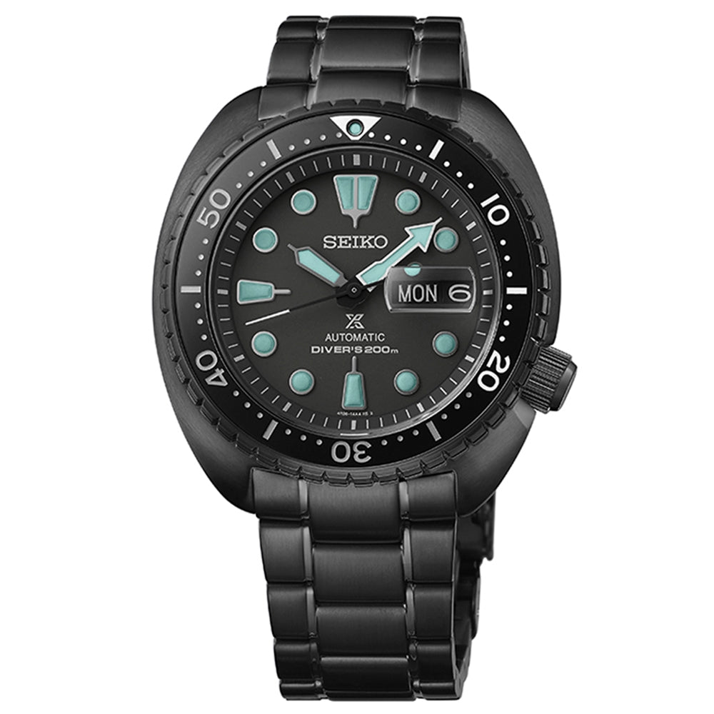 Seiko Prospex Black Series Night Vision King Turtle Diver's Men's Watch SRPK43K1