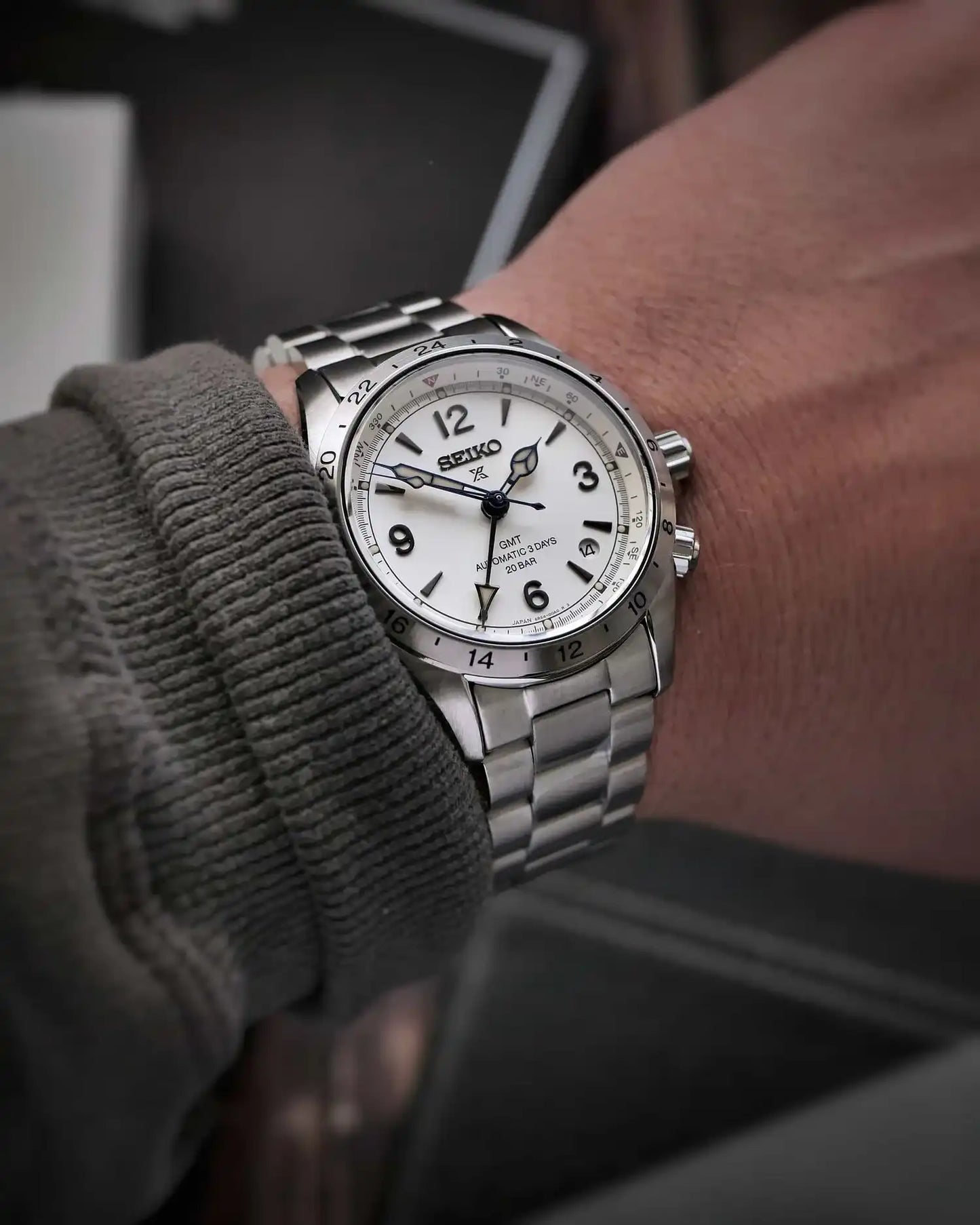 Seiko Prospex Alpinist LE 'Yama-otoko GMT' Men's Stainless Steel Strap Watch SPB409J1