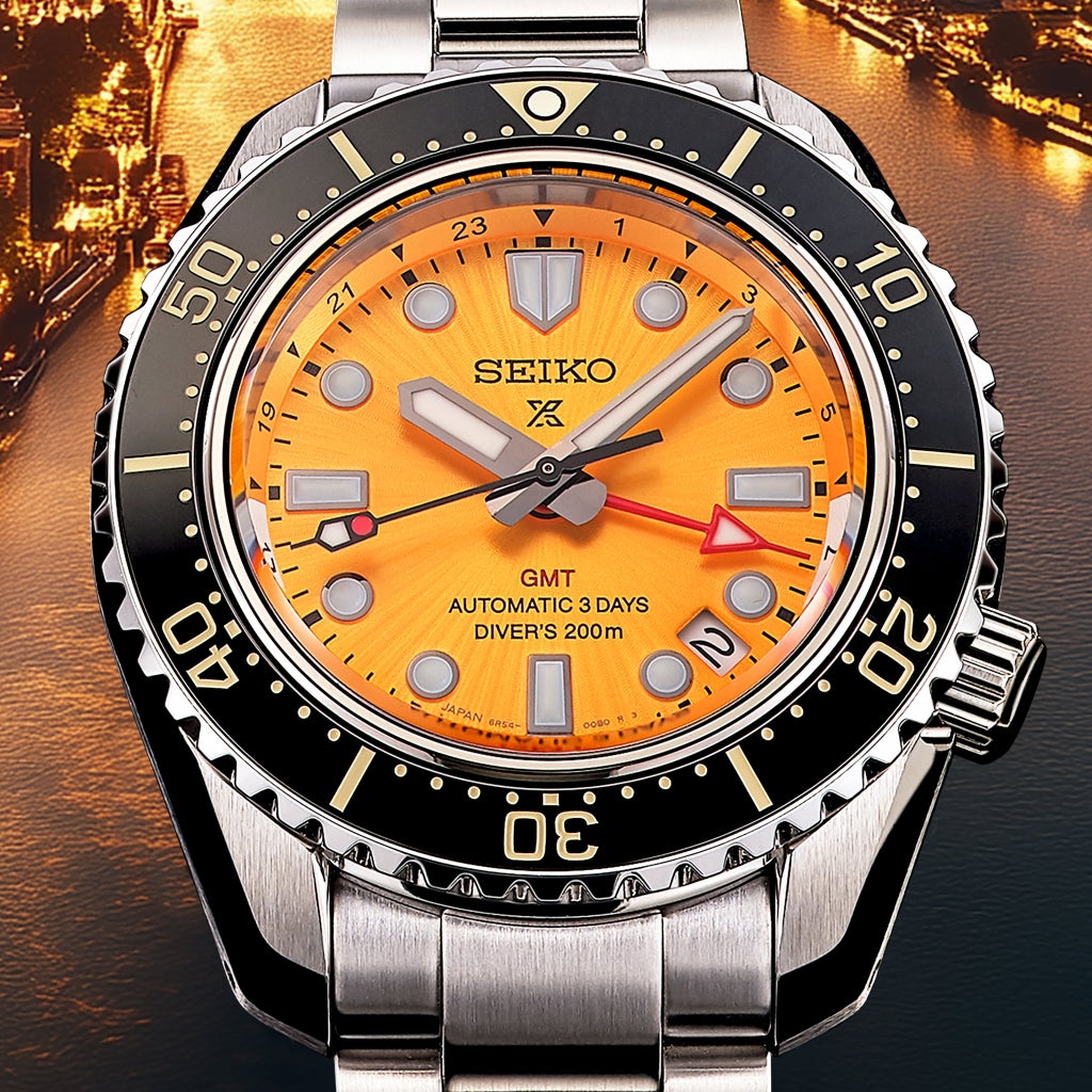 Seiko Prospex 1968 Heritage "The Night of Siam" GMT MM200 Thailand LE Men's Diver's Watch SPB487J1