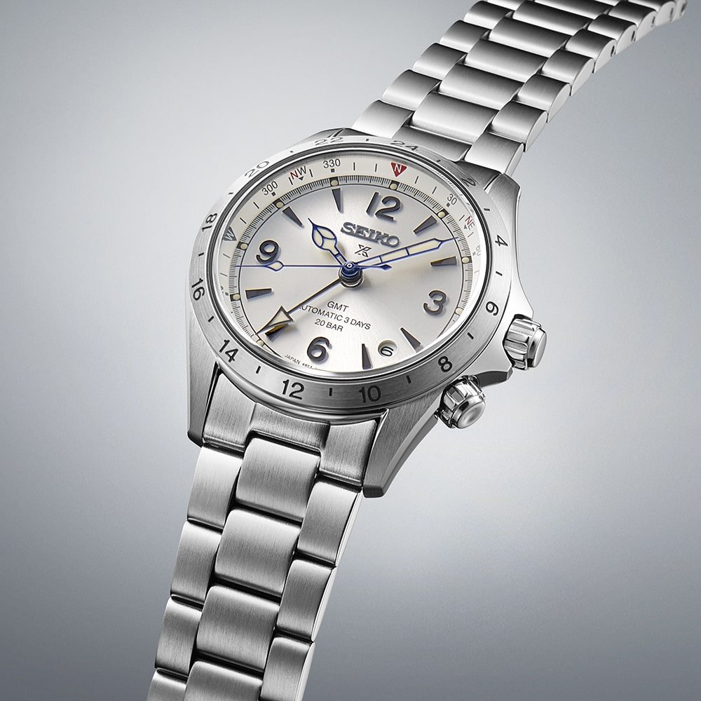 Seiko Prospex Alpinist LE 'Yama-otoko GMT' Men's Stainless Steel Strap Watch SPB409J1