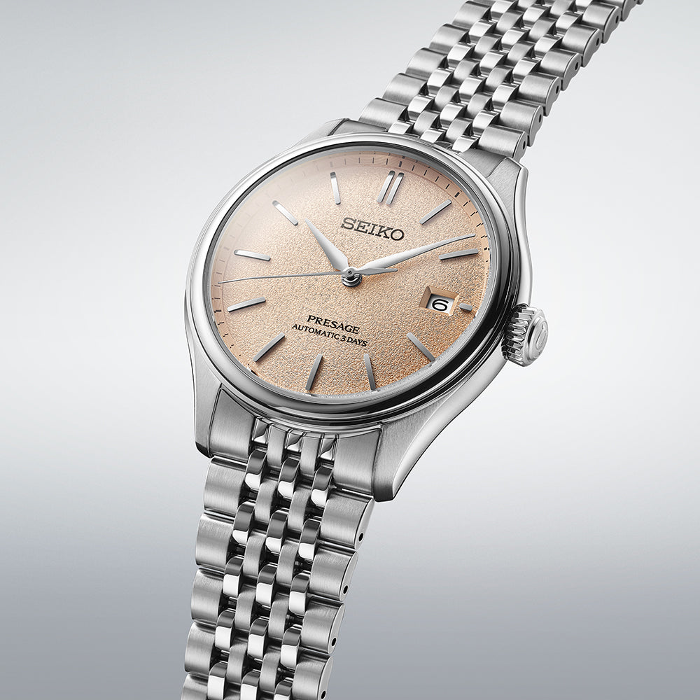Seiko Presage Shiroiro Salmon Classic Series Stainless Steel Men's Watch SPB467J1