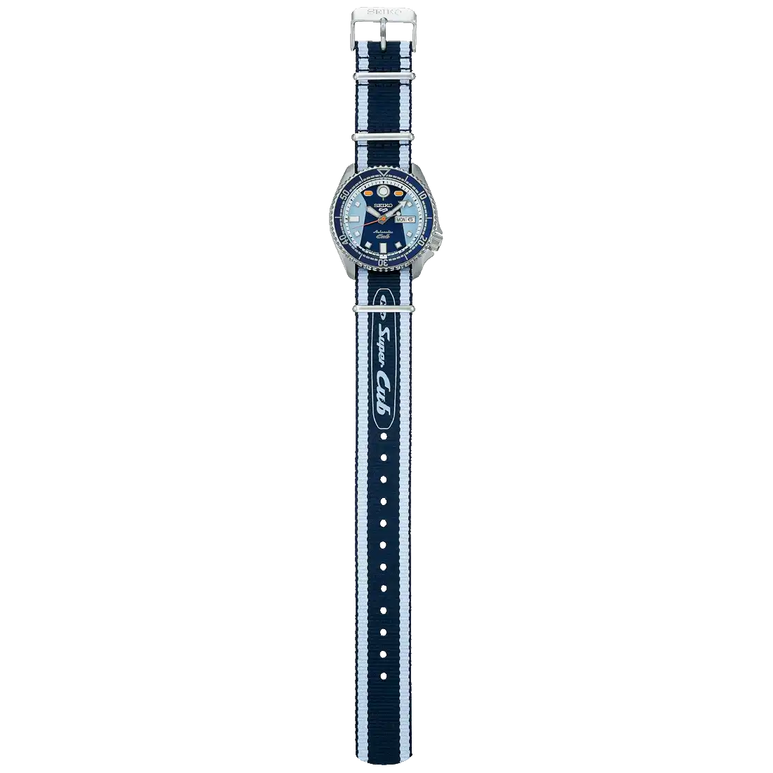 Seiko 5 100M X Honda Super Cub Blue Limited Edition Automatic Watch SRPK37K1