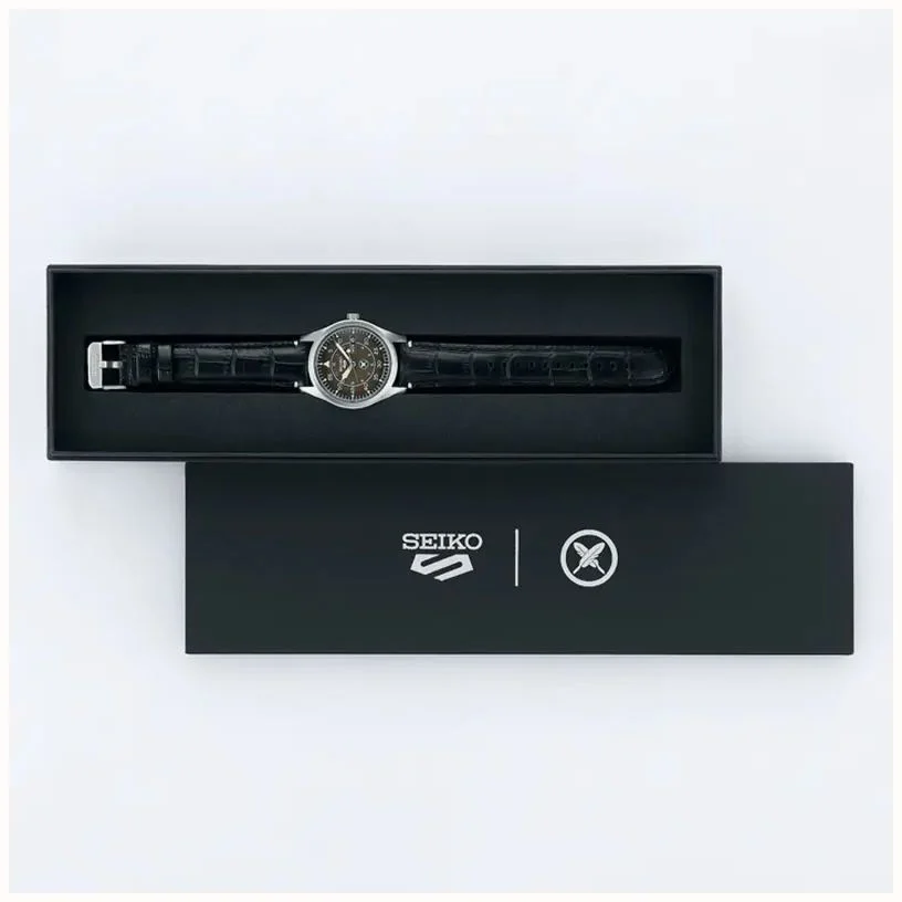 Seiko 5 100M Sports Flieger Suit Style Yuto Horigome LE Leather Strap Watch SRPL31K1