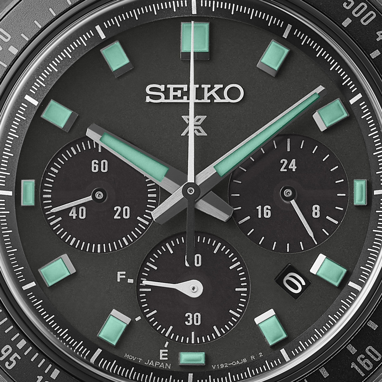 Seiko Prospex Solar Men's Chronograph Watch SSC923P1 Black Series Night Vision Speedtimer