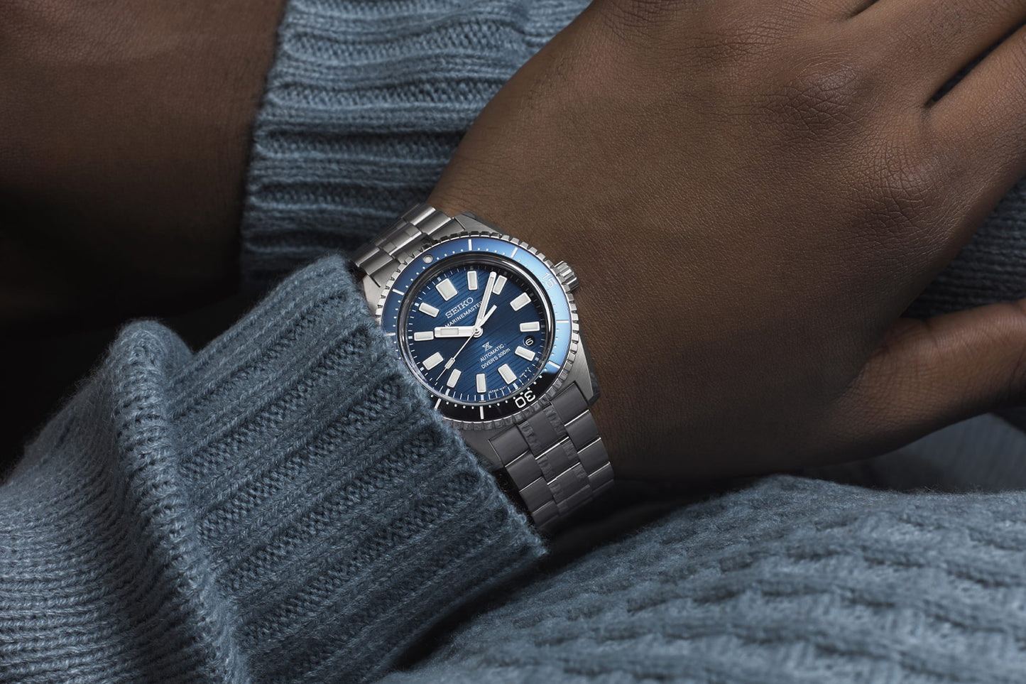 Seiko 62MAS Prospex Navy Blue Water Marinemaster Men's Stainless Steel Watch SJE119J1