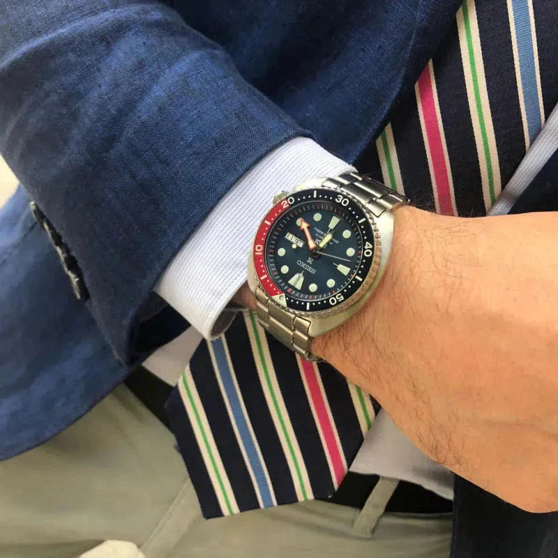 Seiko Prospex Special Edition PADI "Turtle Pepsi Ninja" Men's Watch SRPE99K1