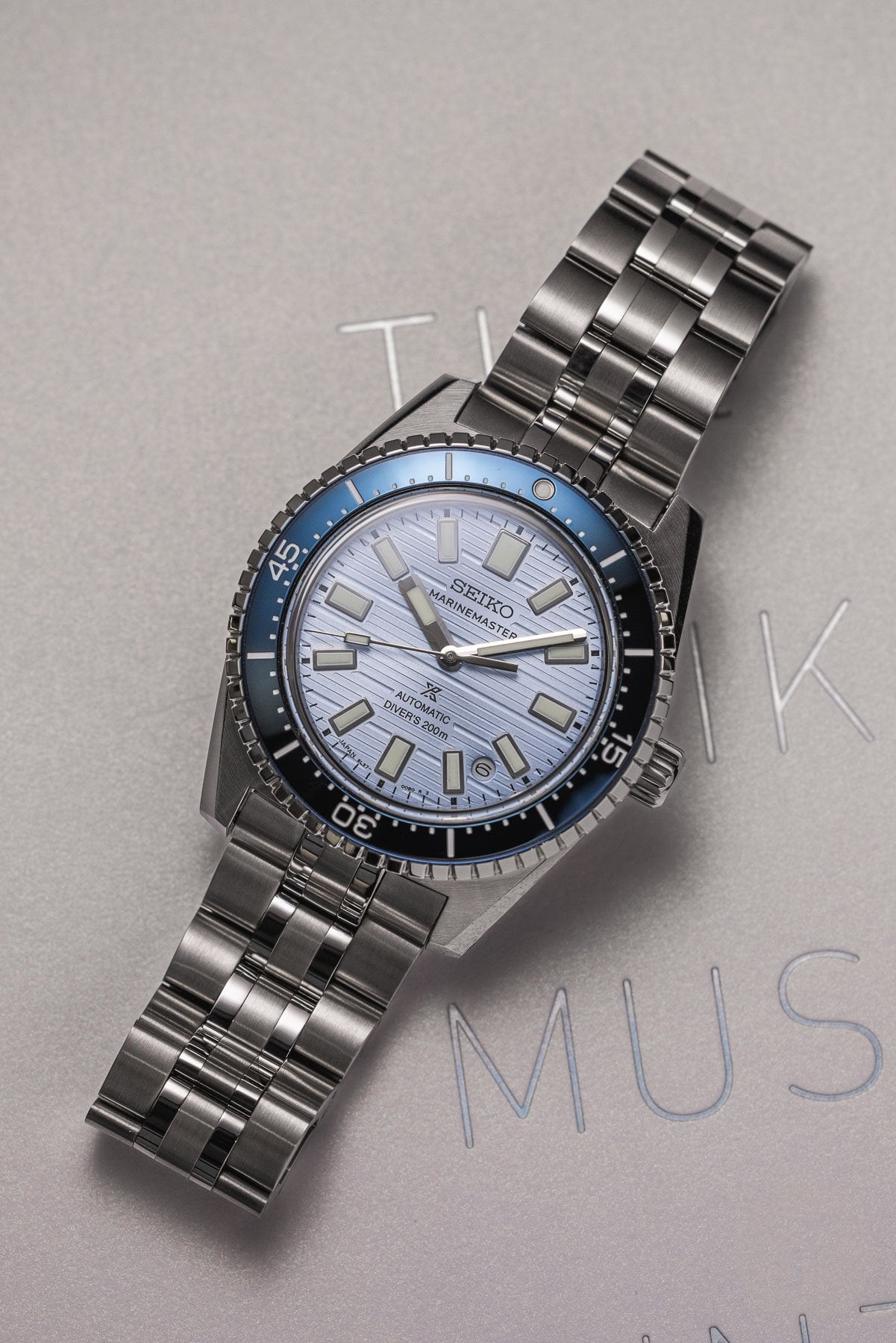 Seiko 62MAS Prospex Blue Clearwater Marinemaster Men's Stainless Steel Watch SJE099J1