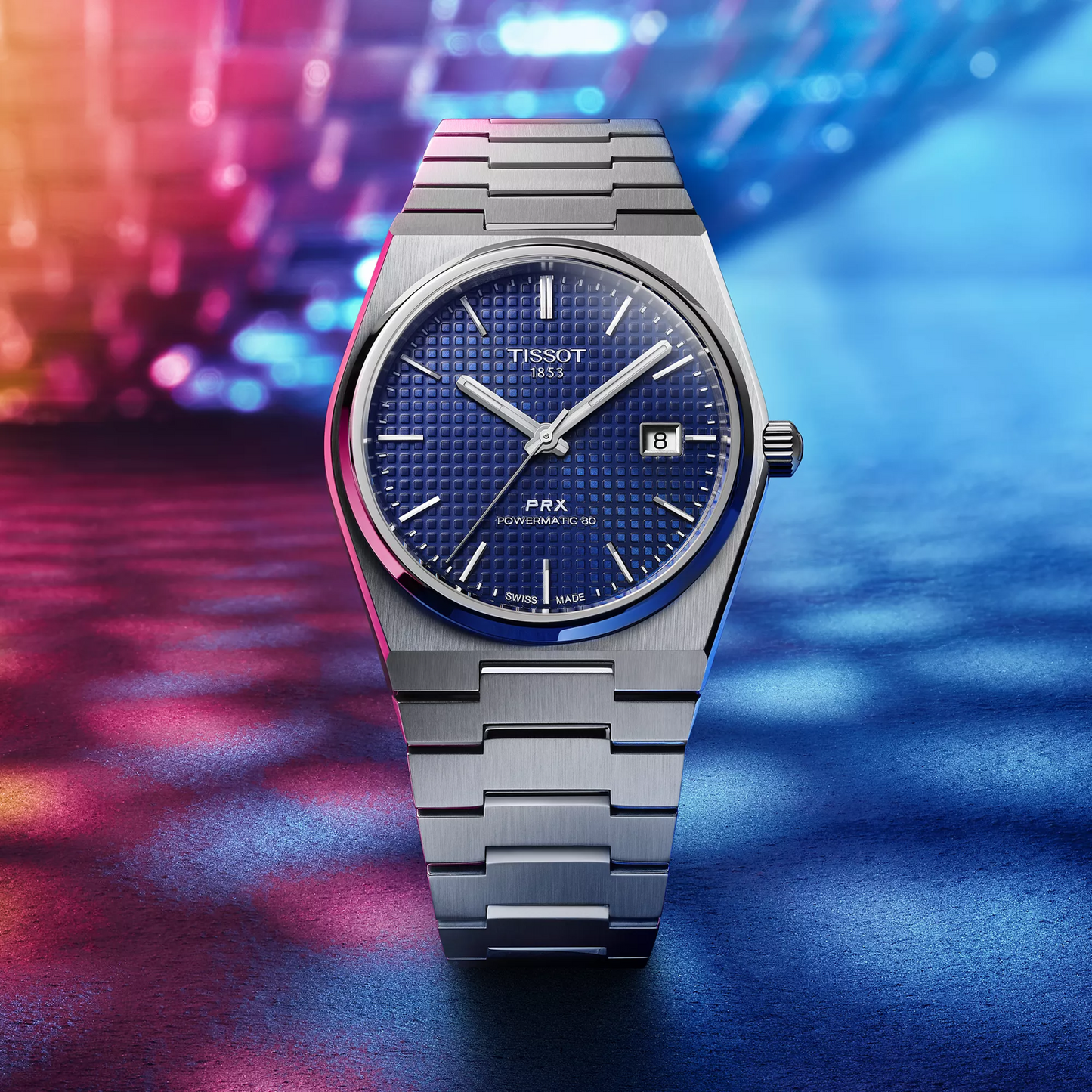 Tissot Swiss Made PRX Powermatic 80 40mm Automatic Blue Men's Stainless Steel Watch T137.407.11.041.00