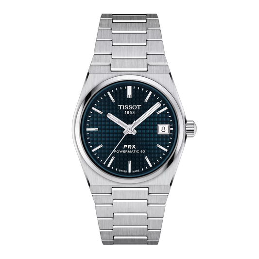 Tissot Swiss Made PRX Powermatic 80 35mm Automatic Blue Ladies' Stainless Steel Watch T137.207.11.041.00