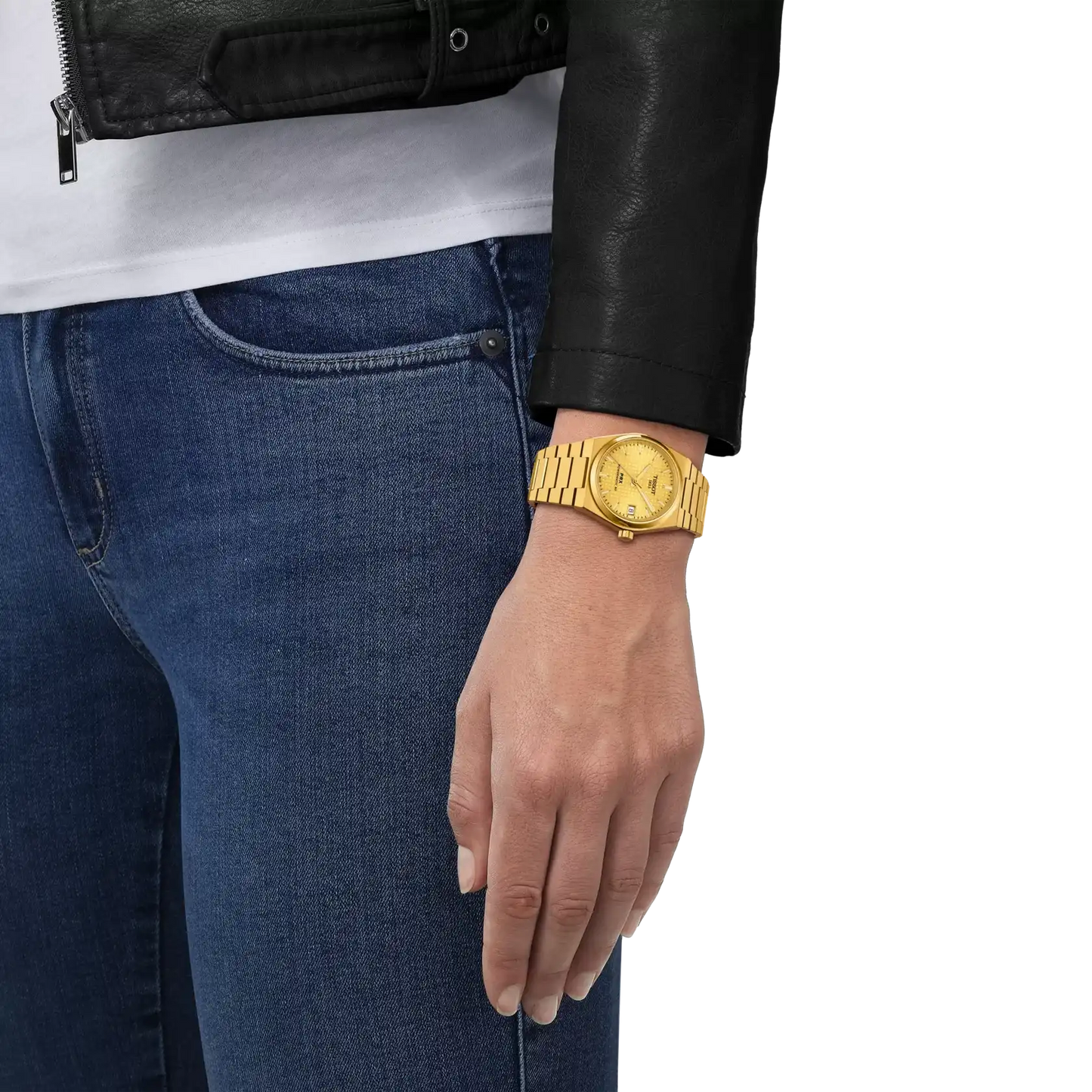 Tissot Swiss Made PRX Powermatic 80 35mm Automatic Gold-Plated Ladies' Watch T137.207.33.021.00