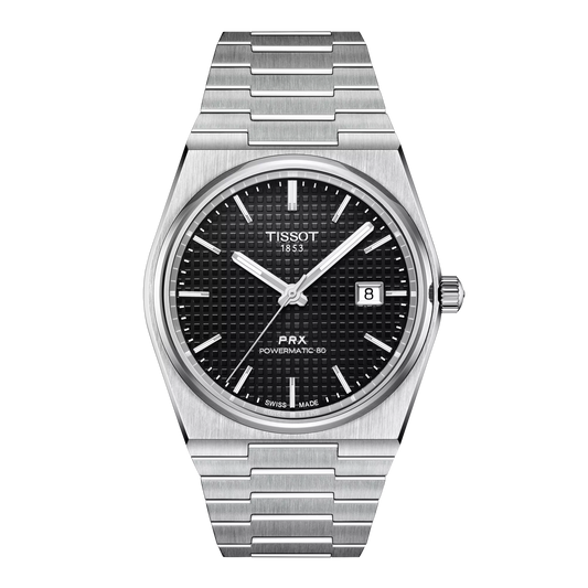 Tissot Swiss Made PRX Powermatic 80 40mm Automatic Black Men's Stainless Steel Watch T137.407.11.051.00