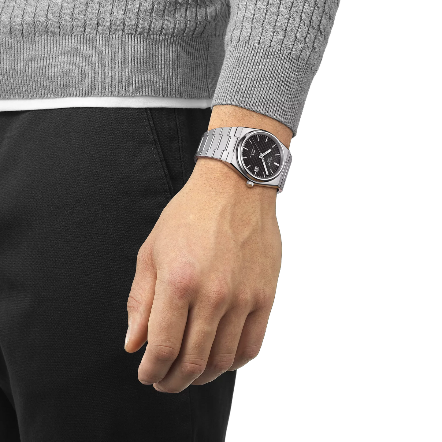 Tissot Swiss Made PRX Powermatic 80 40mm Automatic Black Men's Stainless Steel Watch T137.407.11.051.00