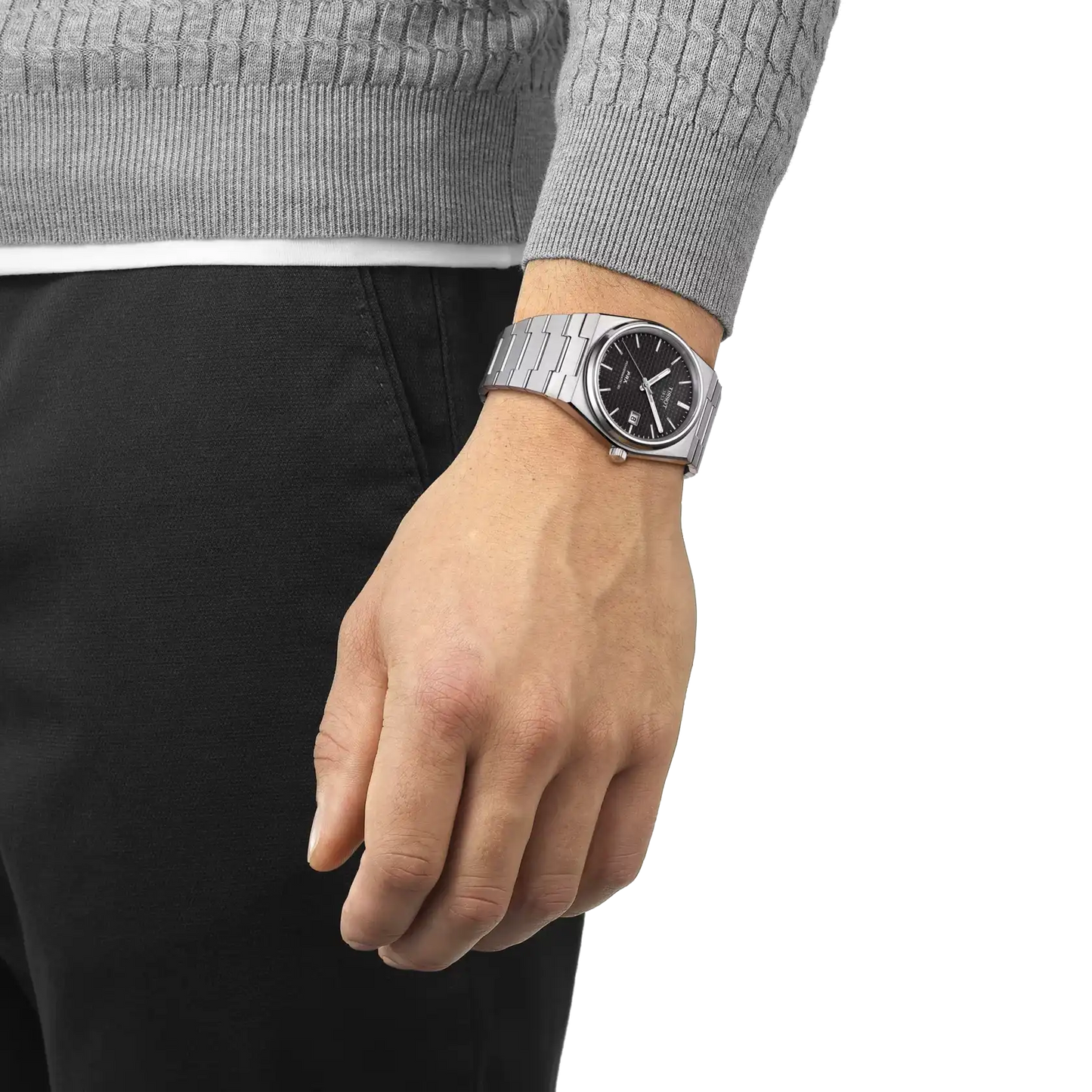 Tissot Swiss Made PRX Powermatic 80 40mm Automatic Black Men's Stainless Steel Watch T137.407.11.051.00