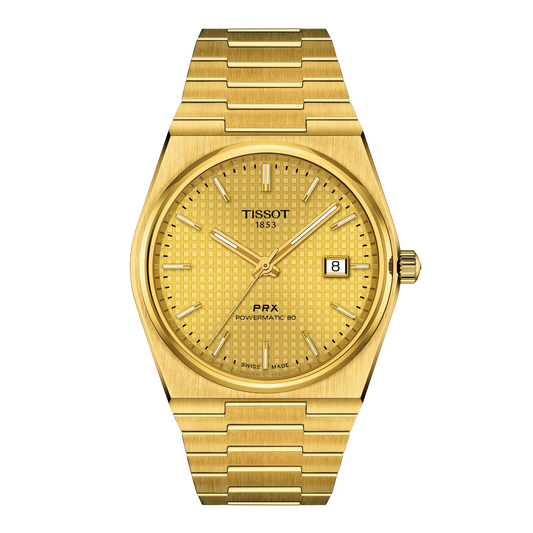 Tissot Swiss Made PRX Powermatic 80 40mm Automatic Gold Plated Men's Watch T137.407.33.021.00