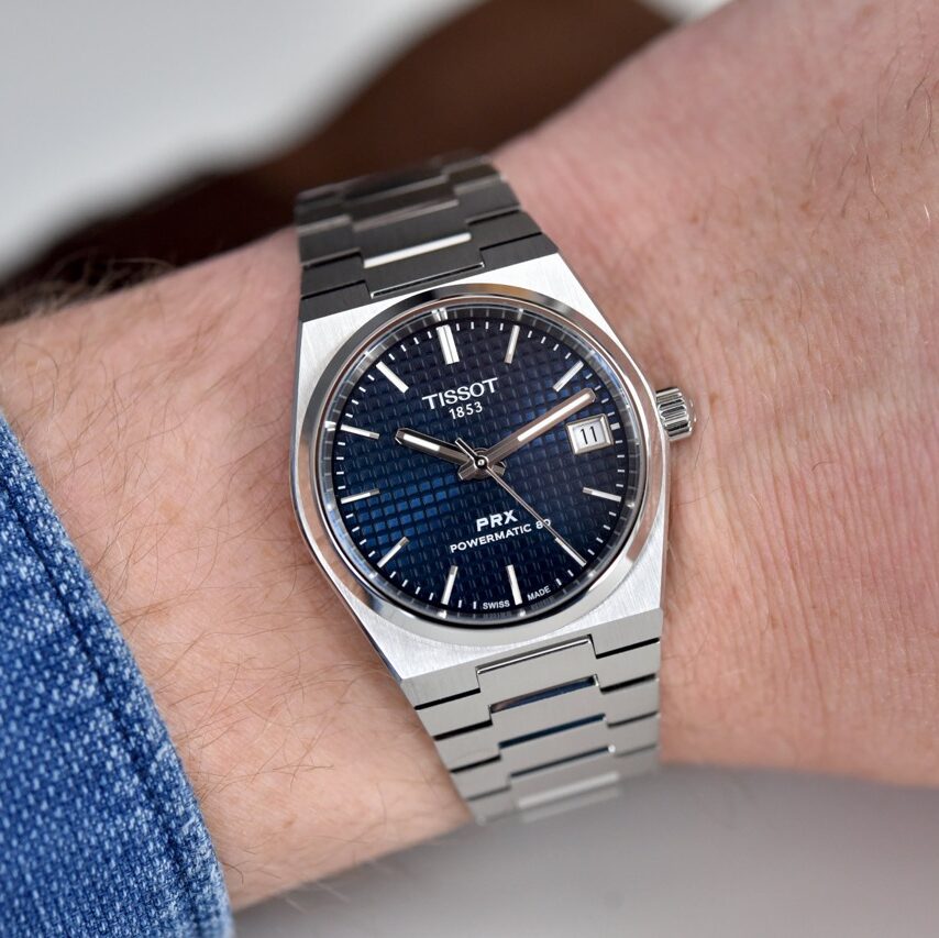 Tissot Swiss Made PRX Powermatic 80 35mm Automatic Blue Ladies' Stainless Steel Watch T137.207.11.041.00