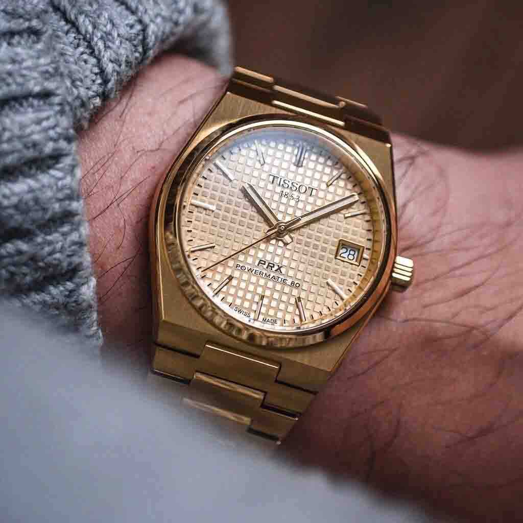 Tissot Swiss Made PRX Powermatic 80 40mm Automatic Gold Plated Men's Watch T137.407.33.021.00