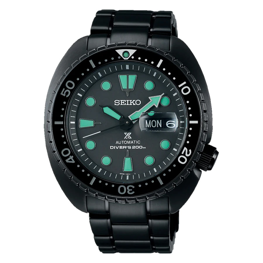 Seiko Prospex Black Series Night Vision King Turtle Diver's Men's Watch SRPK43K1