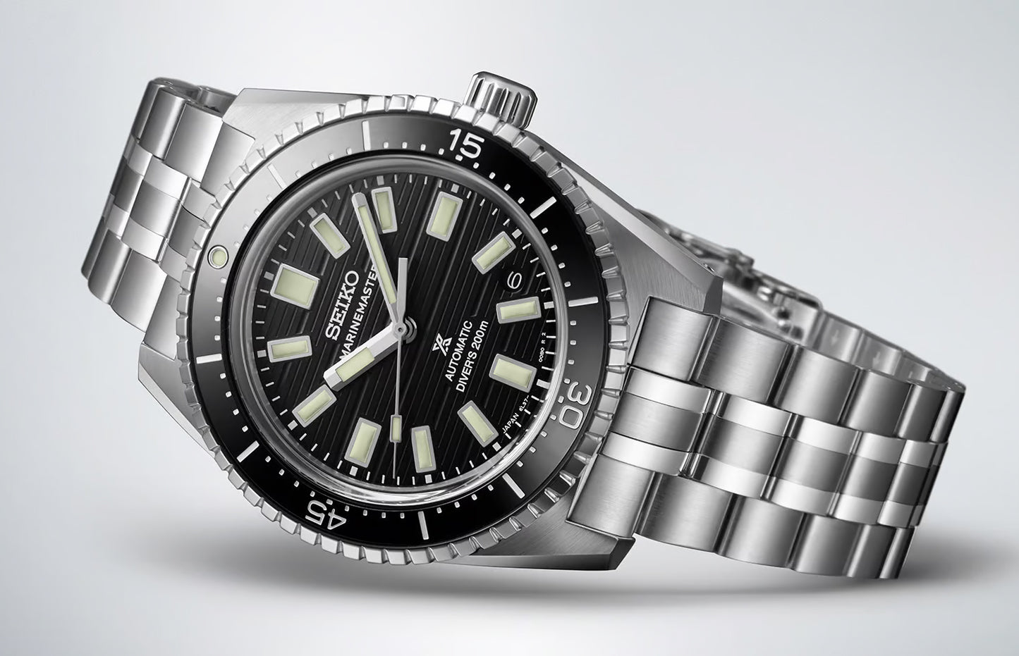 Seiko 62MAS Prospex Black Dark Water Marinemaster Men's Stainless Steel Watch SJE101J1