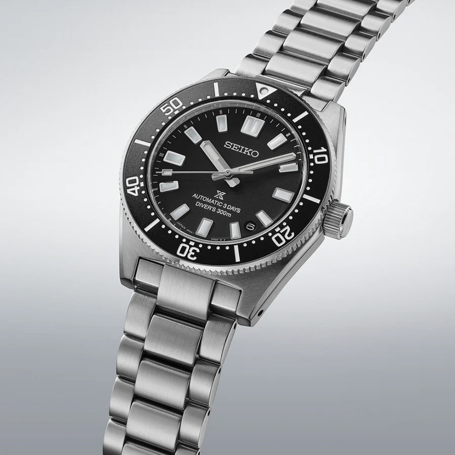 Seiko 62MAS Prospex 300m Diver's 1965 Black Men's Stainless Steel Watch SPB453J1