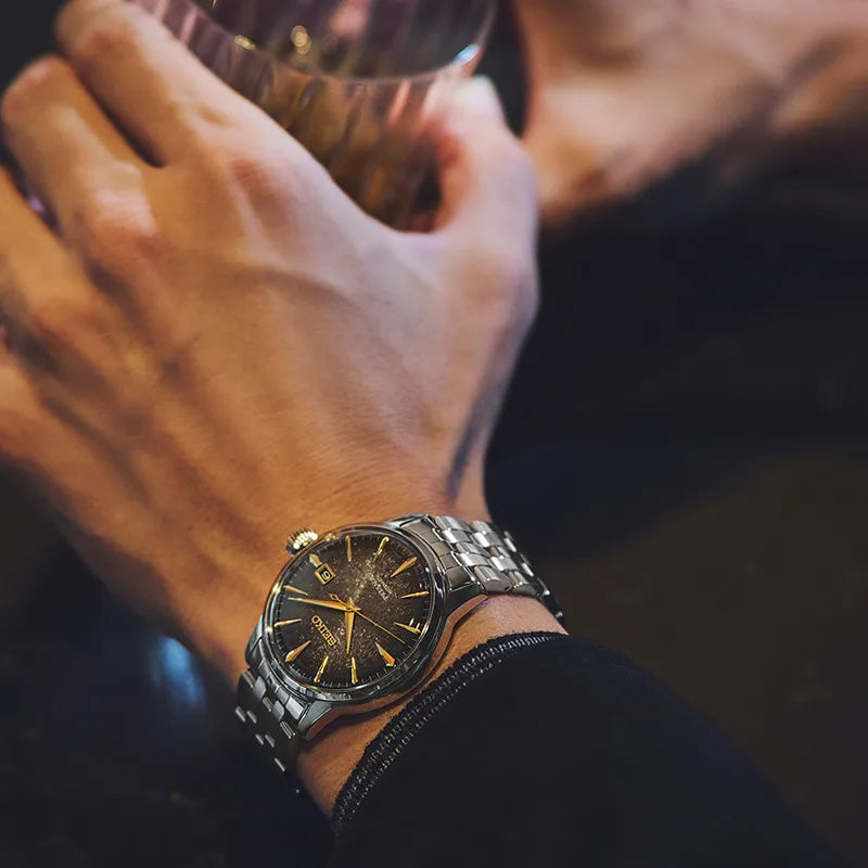 Seiko Limited Edition Presage Cocktail Time Tokyo Night Star Bar Men's Watch SRPK93J1