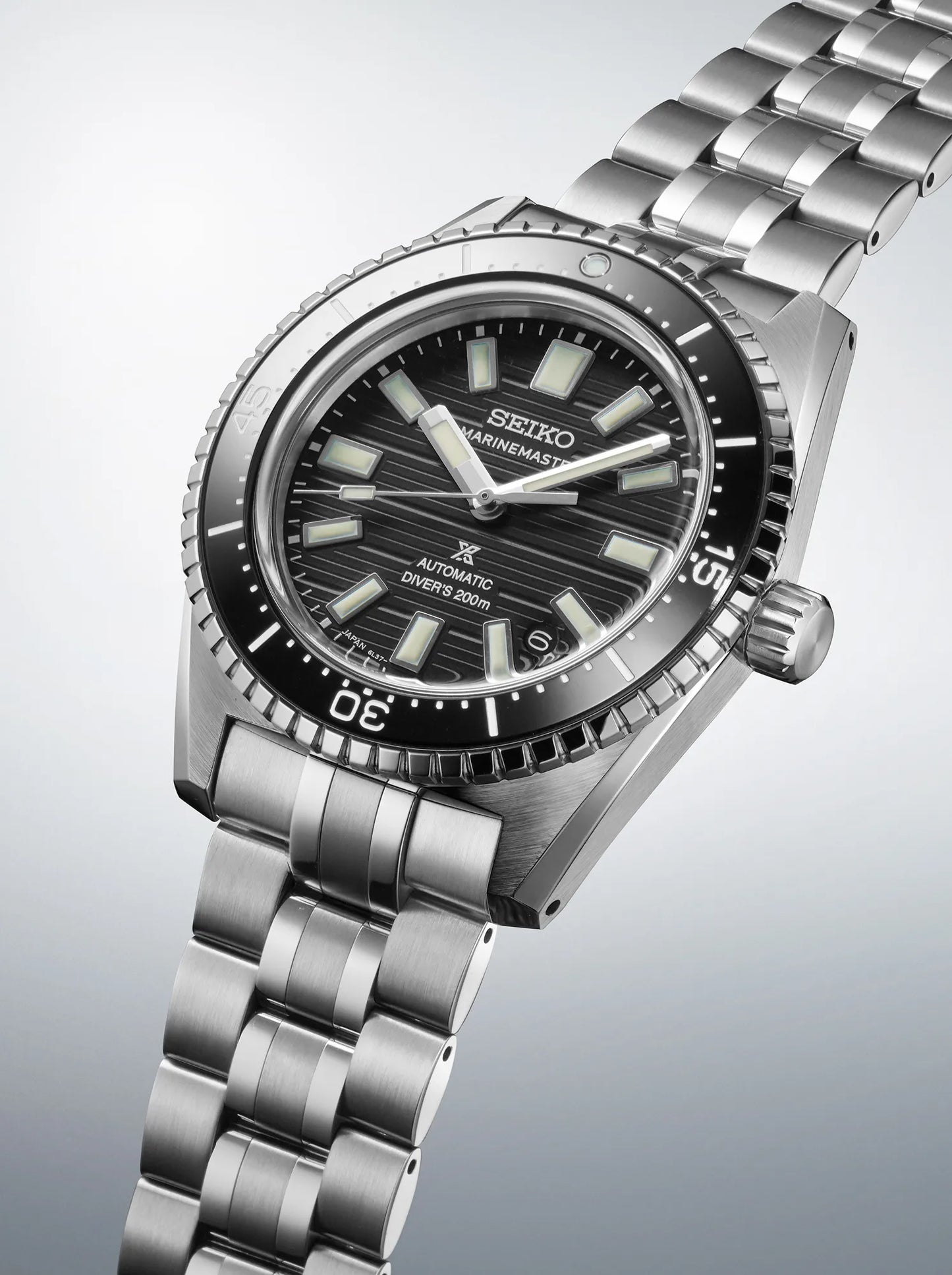 Seiko 62MAS Prospex Black Dark Water Marinemaster Men's Stainless Steel Watch SJE101J1