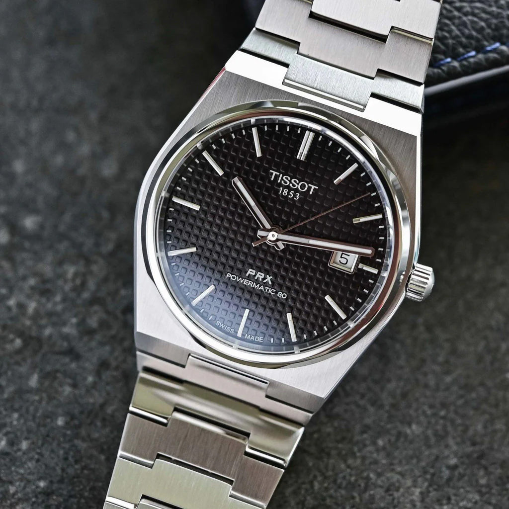 Tissot Swiss Made PRX Powermatic 80 35mm Automatic Black Ladies' Stainless Steel Watch T137.207.11.051.00
