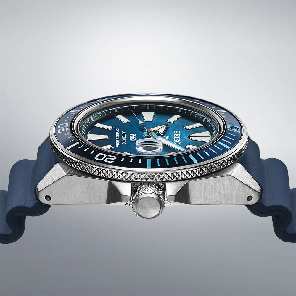 Seiko Prospex PADI SE King Samurai Blue Diver's Men's Rubber Strap Watch SRPJ93K1