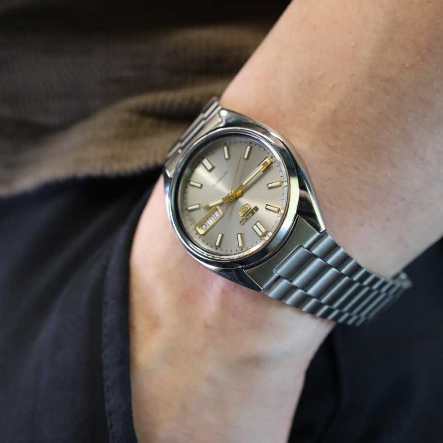 Seiko 5 Classics 100M SNXS Grey Automatic Stainless Steel Watch SNXS75K1