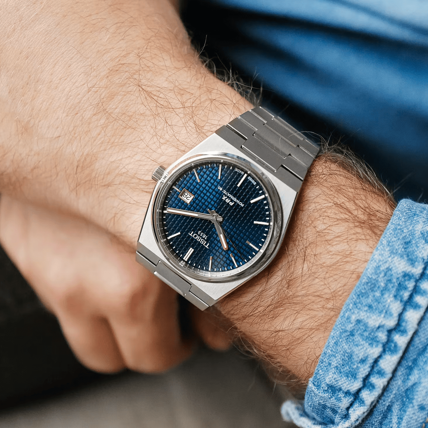 Tissot Swiss Made PRX Powermatic 80 40mm Automatic Blue Men's Stainless Steel Watch T137.407.11.041.00