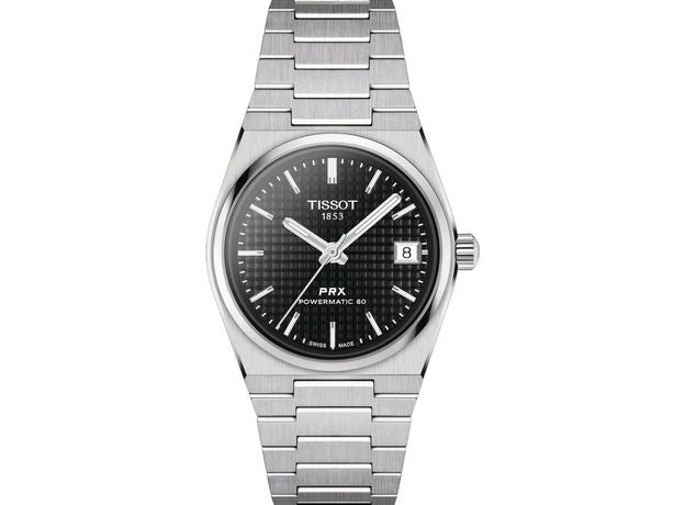 Tissot Swiss Made PRX Powermatic 80 35mm Automatic Black Ladies' Stainless Steel Watch T137.207.11.051.00