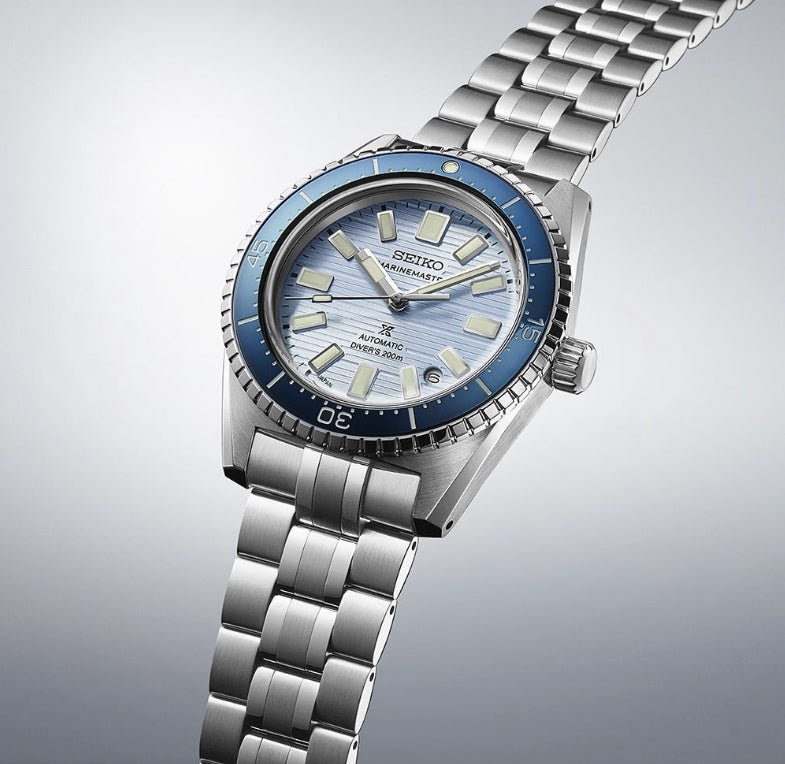 Seiko 62MAS Prospex Blue Clearwater Marinemaster Men's Stainless Steel Watch SJE099J1