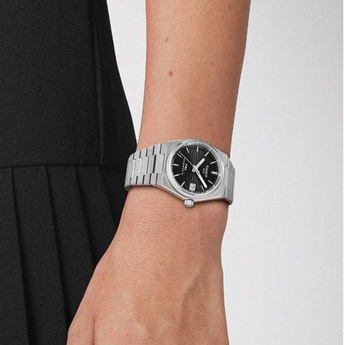 Tissot Swiss Made PRX Powermatic 80 35mm Automatic Black Ladies' Stainless Steel Watch T137.207.11.051.00