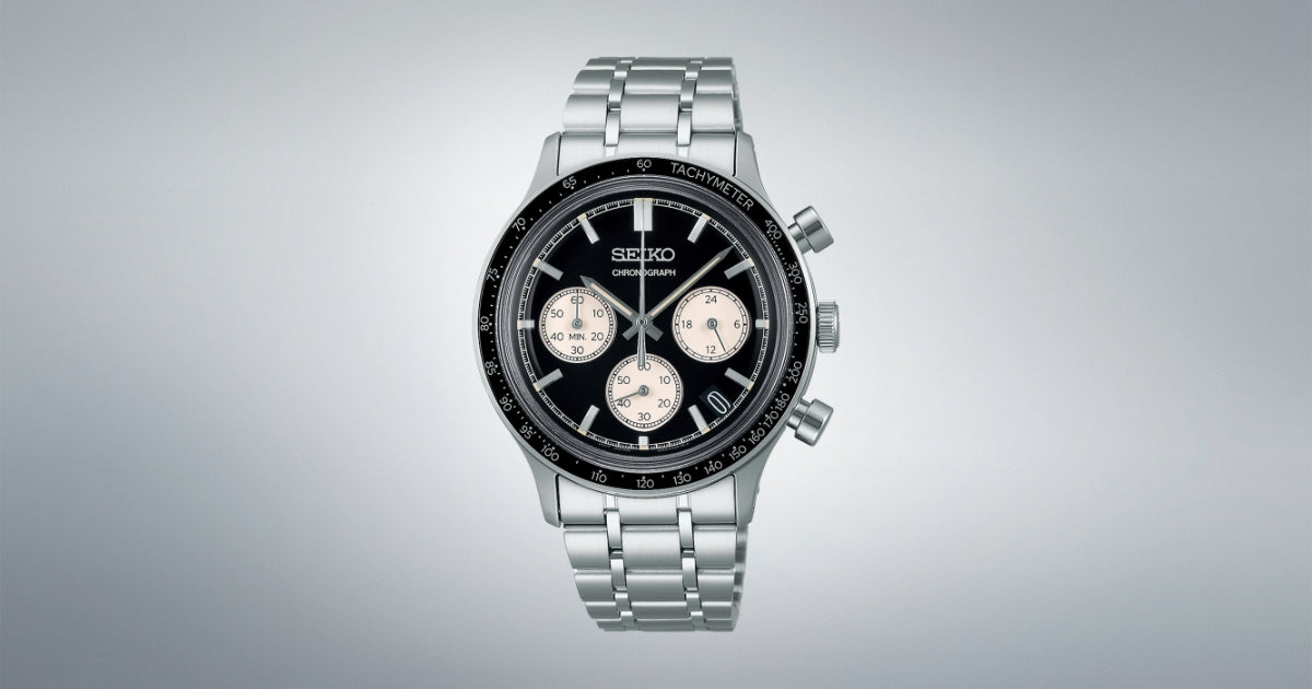 Seiko Chronograph Classic Men's Stainless Steel Watch SSB479P1 Reverse Panda