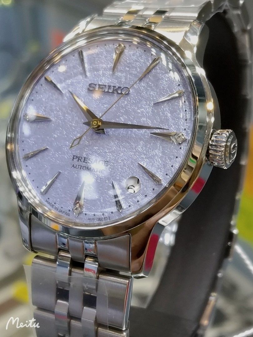 Seiko Japan Made Presage Cocktail Time "Frozen Skydiving" Ladies' Watch SRPL61J1