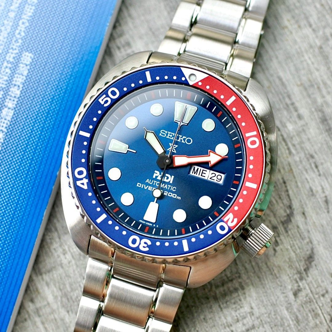 Seiko Prospex Special Edition PADI "Turtle Pepsi Ninja" Men's Watch SRPE99K1