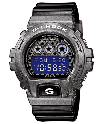 Casio G-Shock Sports Digital Crazy Colors Silver x Black Watch DW6900SC-8DR - Diligence1International