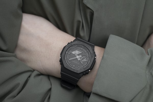 Casio G-Shock Carbon Core Guard ALL Black AP CasiOak Watch GA2100-1A1DR - Diligence1International