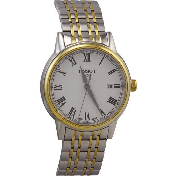 Tissot Swiss Made T-Classic Carson 2 Tone Gold Plated Men's Watch T0854102201300 - Diligence1International