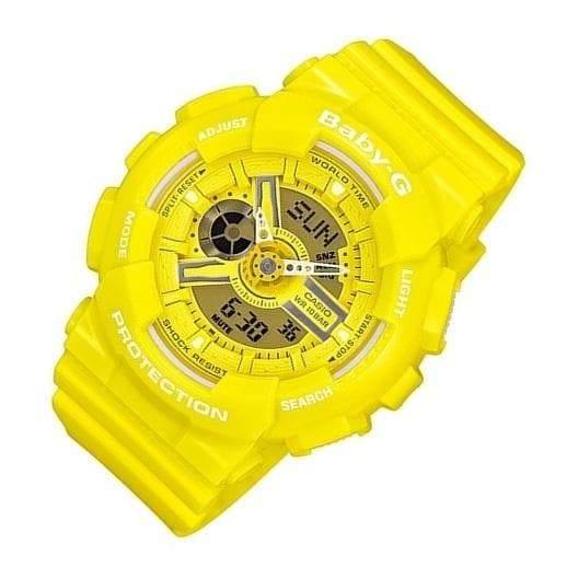 Casio Baby-G BA-110 Series Analog-Digital Neon Color Yellow Watch BA110BC-9ADR - Diligence1International
