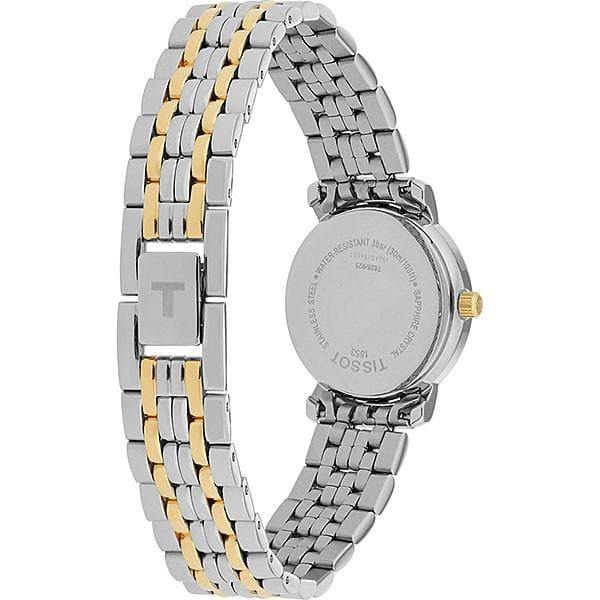 Tissot Swiss Made T-Classic Desire 2 Tone Gold Plated Ladies' Watch T52.2.281.13 - Diligence1International