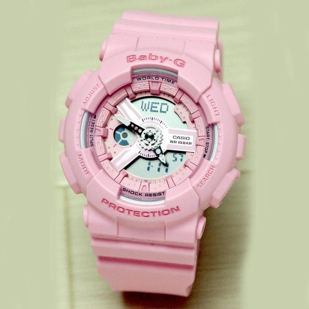 Casio Baby-G BA-110 Series Standard Analog-Digital Pink Watch BA110-4A1DR - Diligence1International