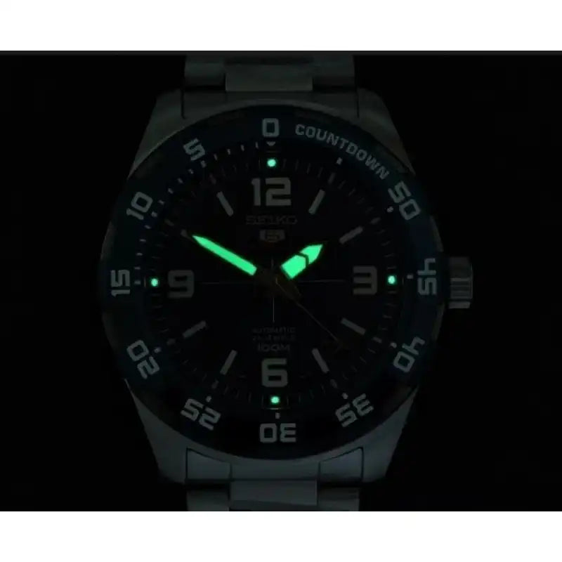 Seiko 5 Sports 100M Automatic Watch Black Dial Stainless Steel Strap SRPB83K1 - Diligence1International