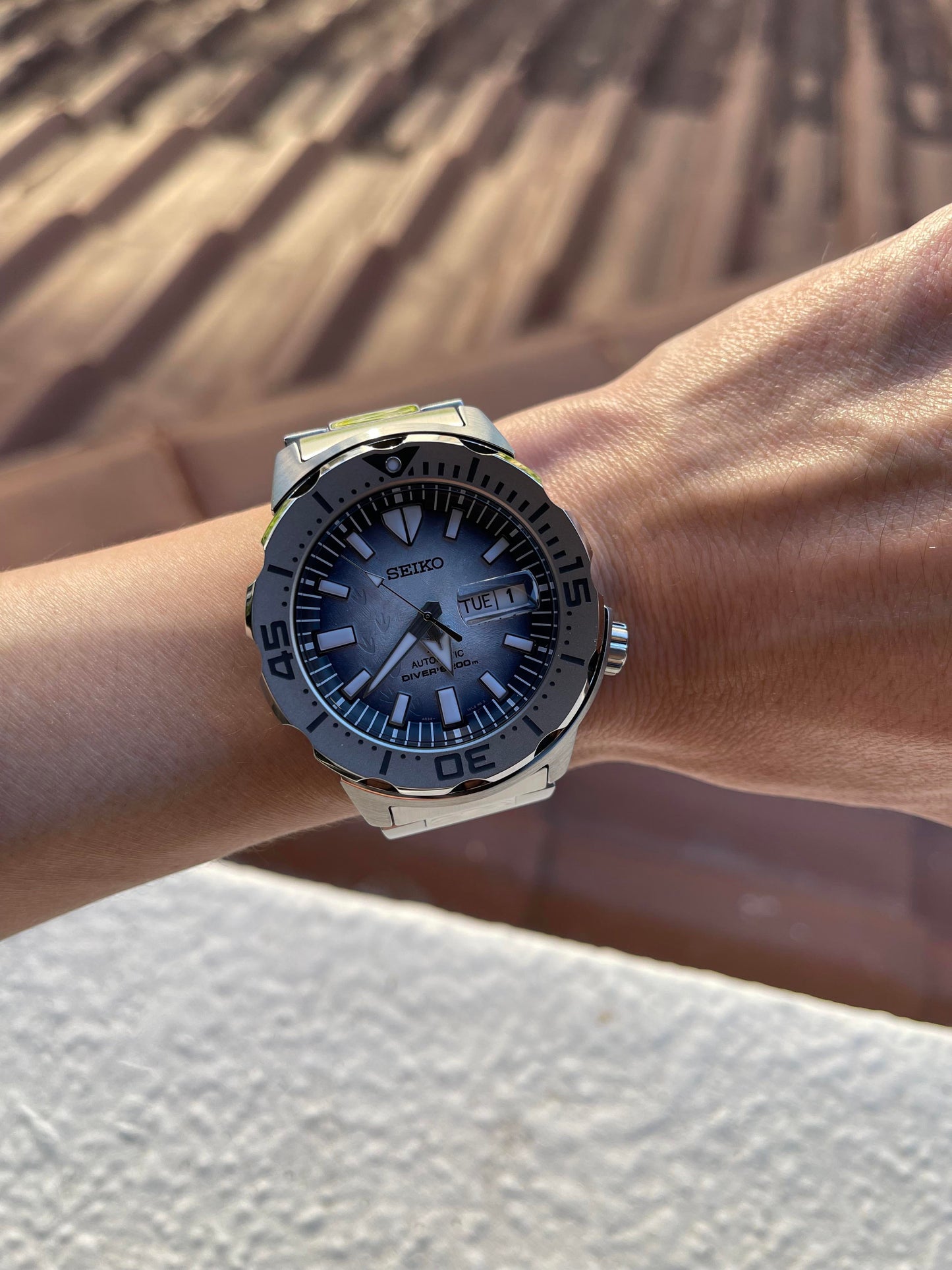 Seiko SE Antartica Monster Gen 4 Diver's 200M Men's Stainless Steel Watch SRPG57K1