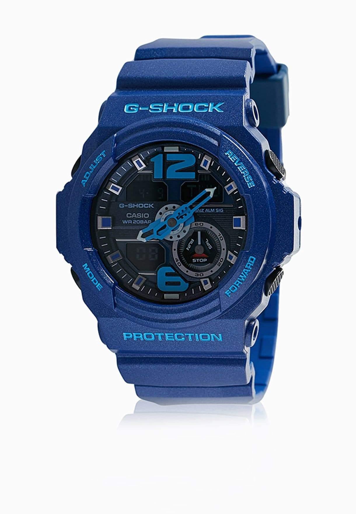 Casio G-Shock Big Size Series Analog-Digital Metallic Blue Watch GA310-2ADR - Diligence1International