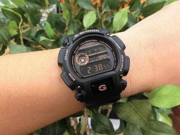 Casio G-Shock Black Stealth Series Digital Black x Rose Gold Accents Watch DW9052GBX-1A4DR - Diligence1International