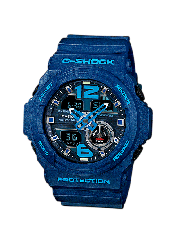 Casio G-Shock Big Size Series Analog-Digital Metallic Blue Watch GA310-2ADR - Diligence1International
